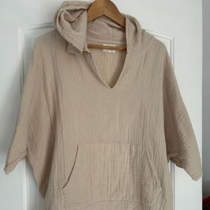 Mate the Label Hooded Gauze tunic